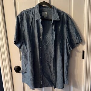 American Eagle Outfitters Denim Blue Casual Shirt